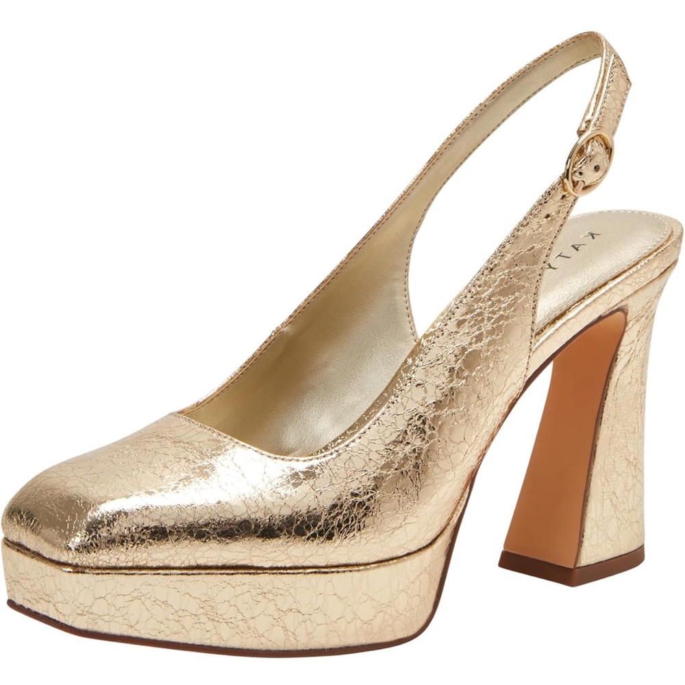 Katy Perry Collections Gold Slingback Heels 6